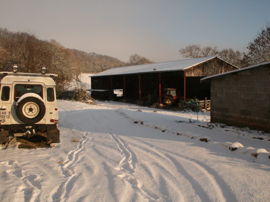 la ferme en hiver 