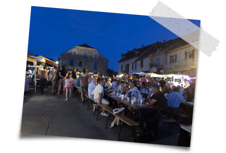 visitez le marché nocture de Najac